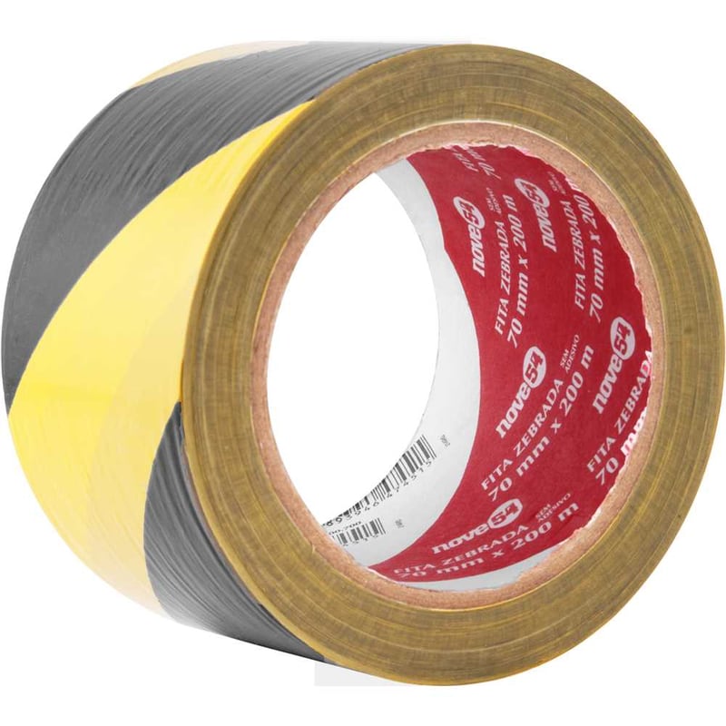 Fita zebrada sem adesivo 70 mm x 200 m
