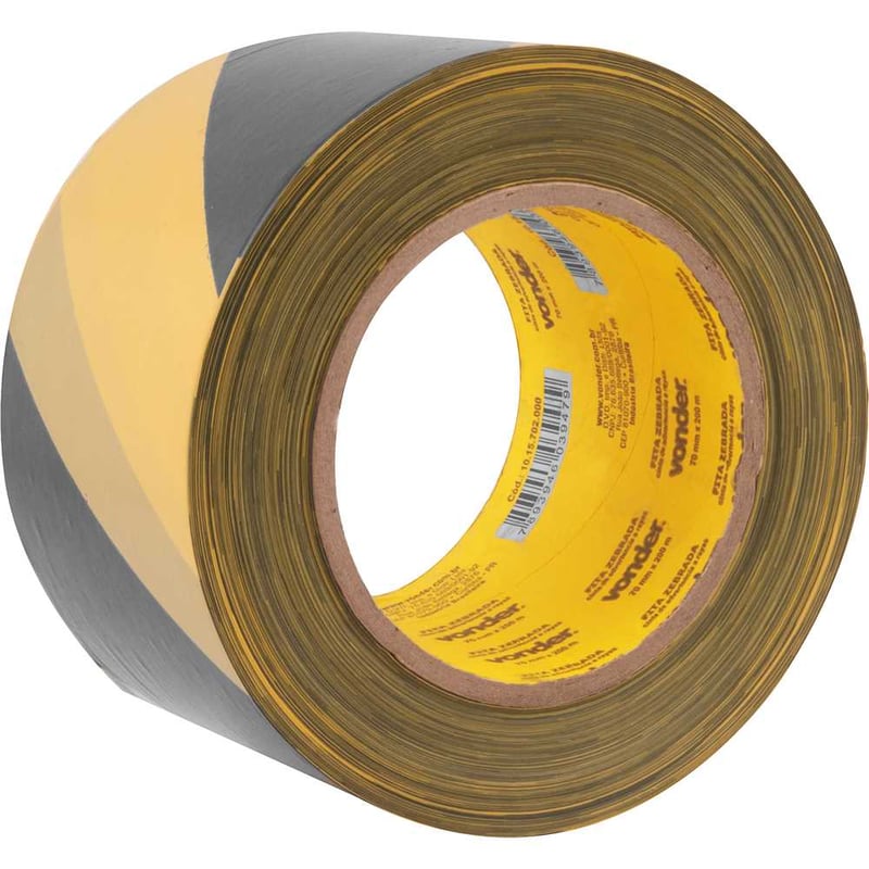Fita zebrada sem adesivo 70 mm x 200 m