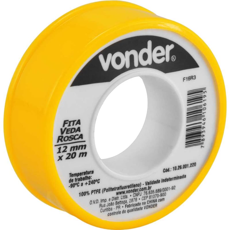 Fita veda-rosca 12 mm x 20 m