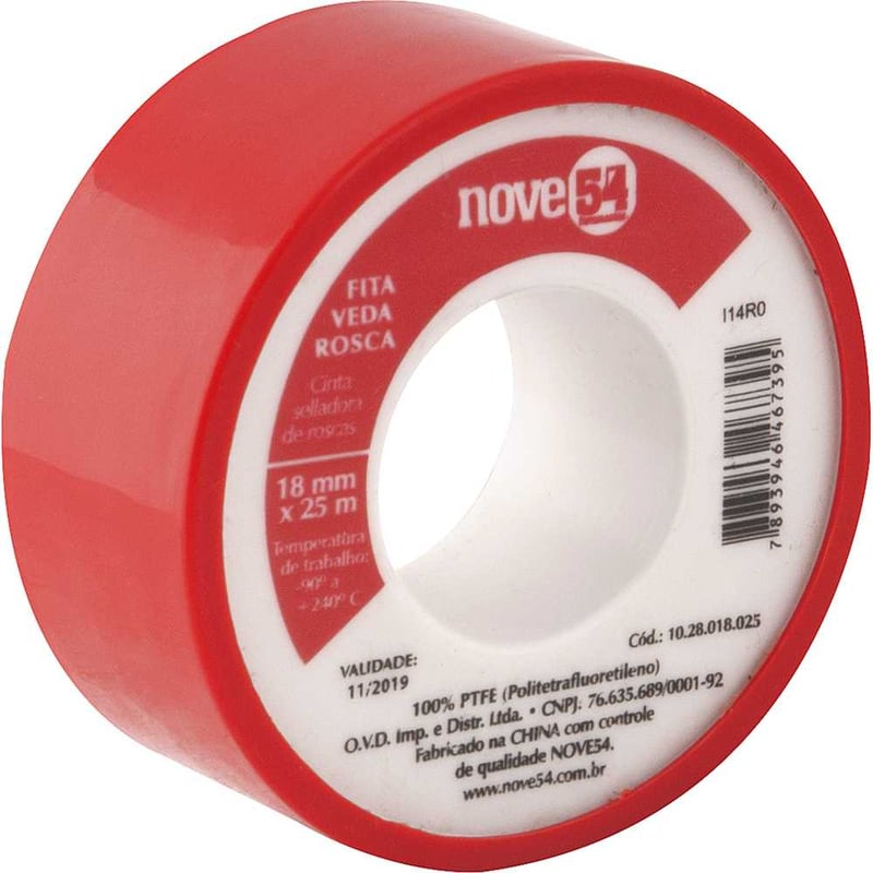 Fita veda-rosca 18 mm x 25 m
