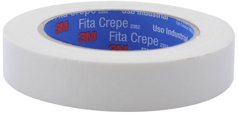 Fita crepe 38 mm x 50 m, uso industrial