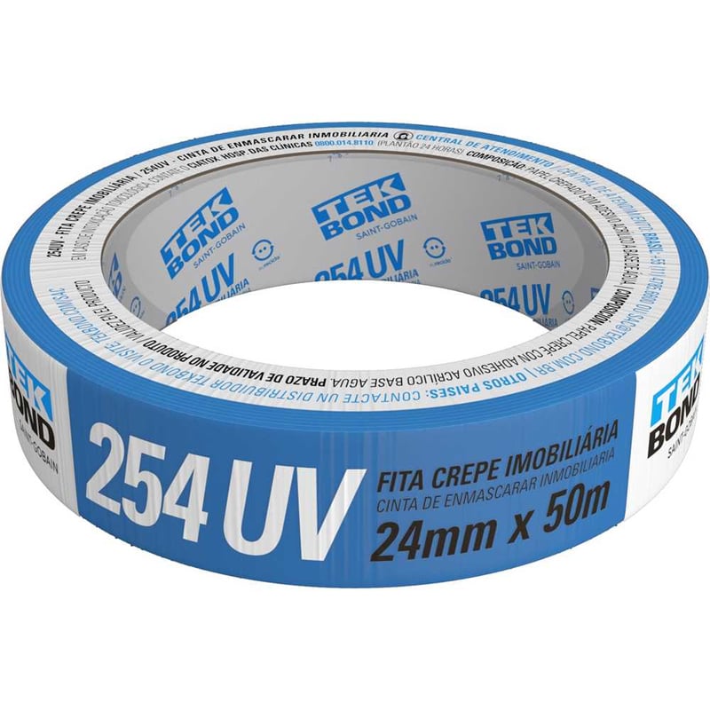 Fita crepe imobiliária, 24 mm x 50 m, azul, 17000018950