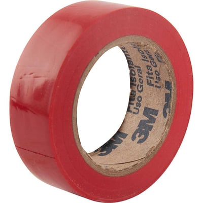 Fita isolante vermelha, 18 mm x 10 m, Imperial Cores, HB004298095