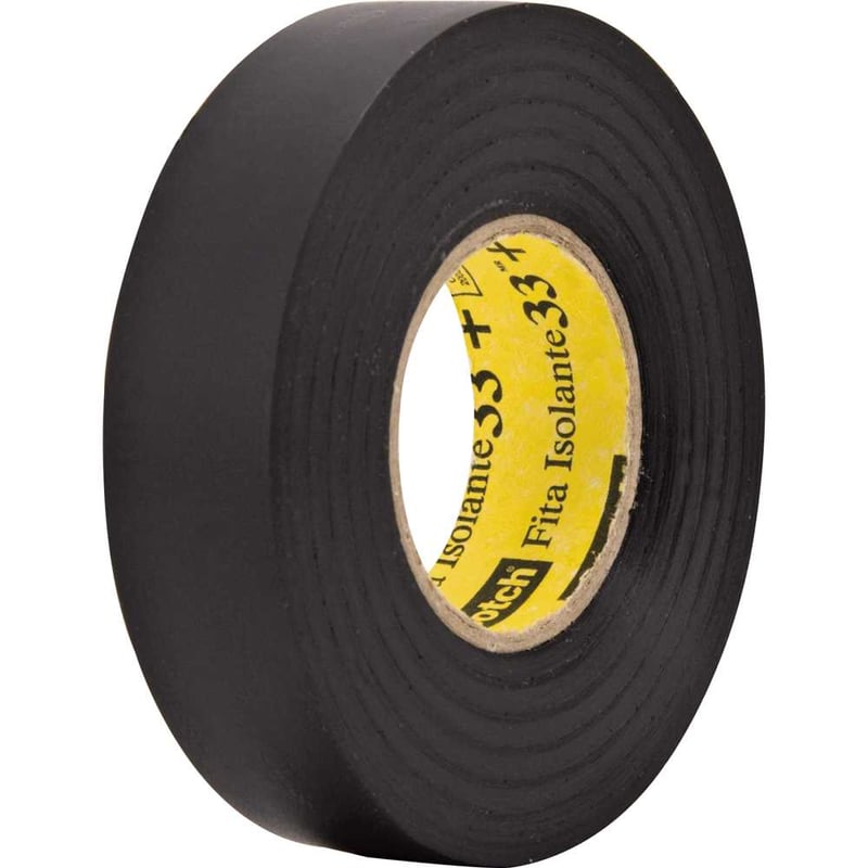 Fita isolante 19,0 mm x 20 m, preta, Scotch 33 +, HB004482483