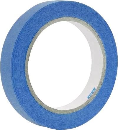 Fita crepe automotiva, 18 mm x 40 m, azul, 66254451268