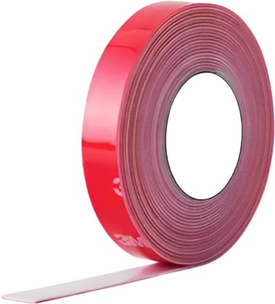 Fita dupla face cinza, 12 mm x 3 m