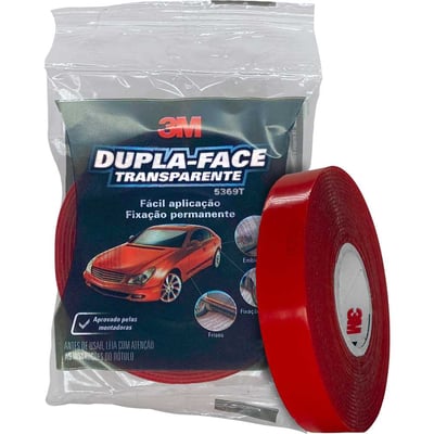 Fita dupla face transparente, 12 mm x 20 m