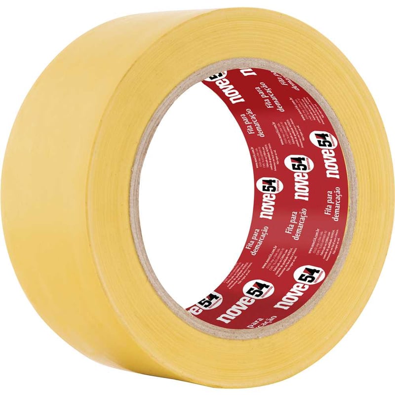 Fita adesiva para demarcação, 48 mm x 30 m, amarela