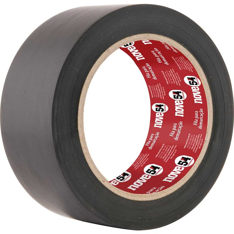 Fita adesiva para demarcação, 48 mm x 30 m, preta