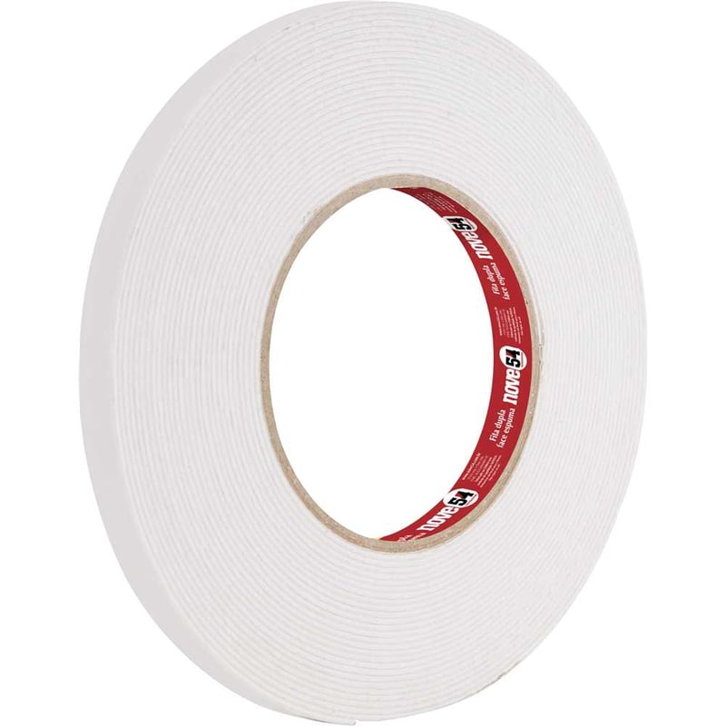Fita dupla face, espuma, 12 mm x 10 m