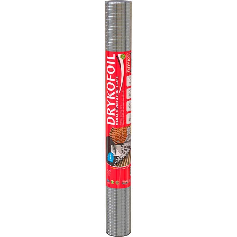 Manta térmica aluminizada, 2 faces, com 25 m², DRYKOFOIL