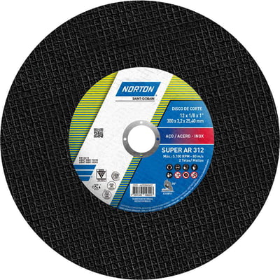 Disco de corte, 300 mm x 3,2 mm x 25,40 mm, AR 312
