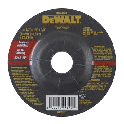Disco de desbaste 115,0 mm x 6,3 mm x 22,23 mm