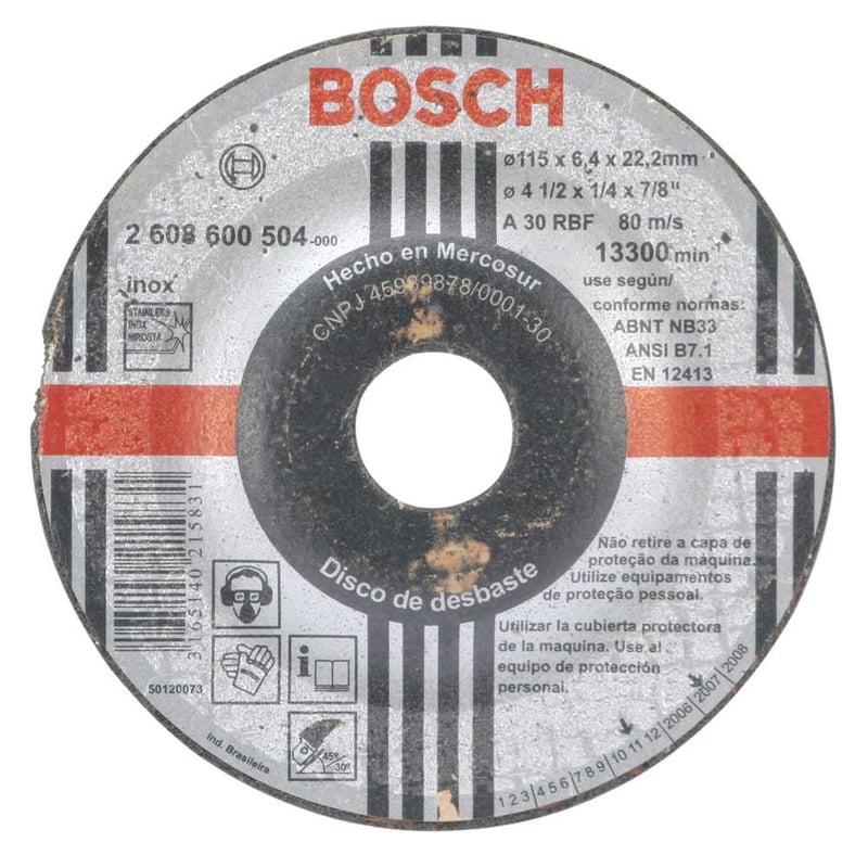 Disco de desbaste 115 x 6,4 x 22,23, 2608600504