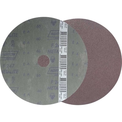 Disco de lixa costado em fibra, 7" - 180 mm, grão 60, F-247, Metalite
