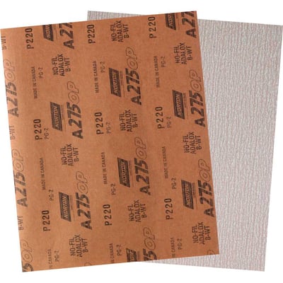 Lixa folha NOFIL, A-275 champagne, grão 220