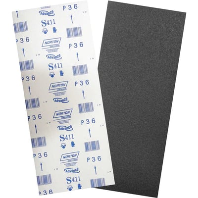Lixa folha, grão 36, S411, 305 x 750 mm, para assoalho de madeira, 05539503309