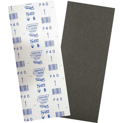 Lixa folha, grão 40, S422, 305 x 750 mm, para assoalho de madeira, 05539503313