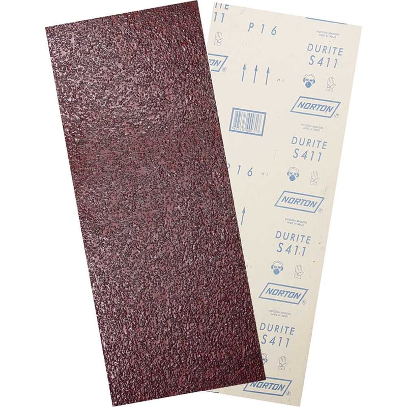 Lixa folha, grão 100, S422, 305 x 750 mm, para assoalho de madeira, 05539503337