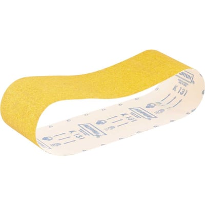 Cinta de lixa, 75 mm x 533 mm, grão 60, costado de pano, para madeiras maciças e laminadas