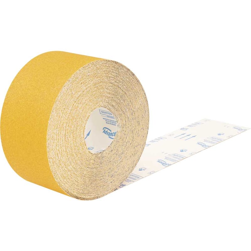 Rolo de lixa para madeira, 120 mm x 45 m, grão 60, costado de papel reforçado