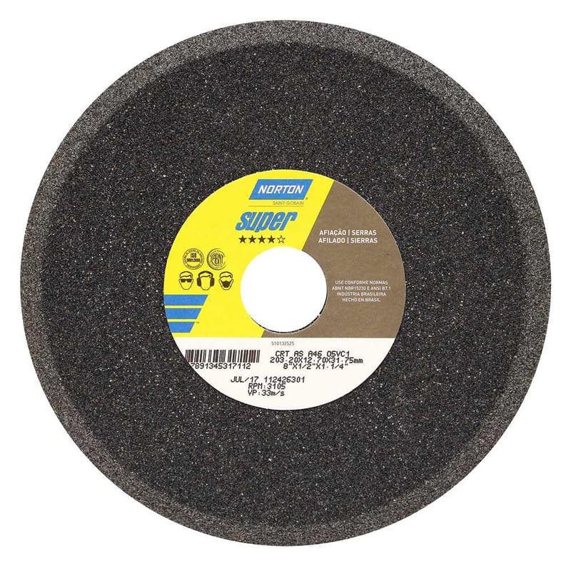 Rebolo chanfrado 203,2 x 12,7 x 31,8 A46OVS