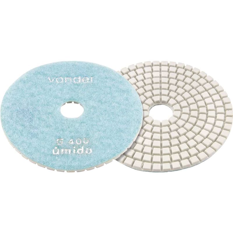 Disco de lixa diamantado com costado em pluma 4", grão 400