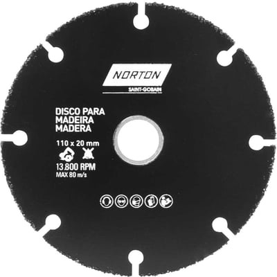 Disco de corte para madeira 110 mm 69957315170