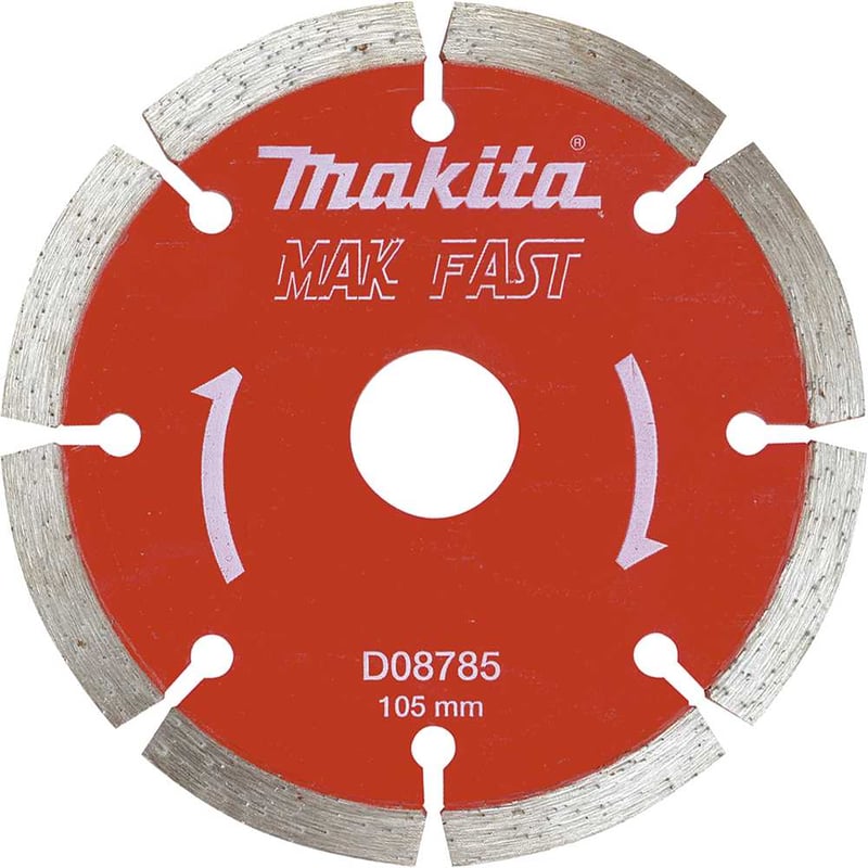 Disco de corte diamantado, 105 mm x 20 mm, segmentado, D08785, MAKFAST