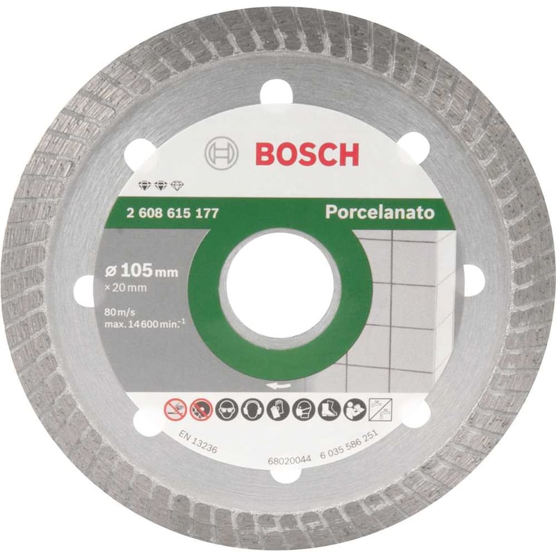Disco de corte diamantado, 105 mm, turbo fino, Expert 2608615177