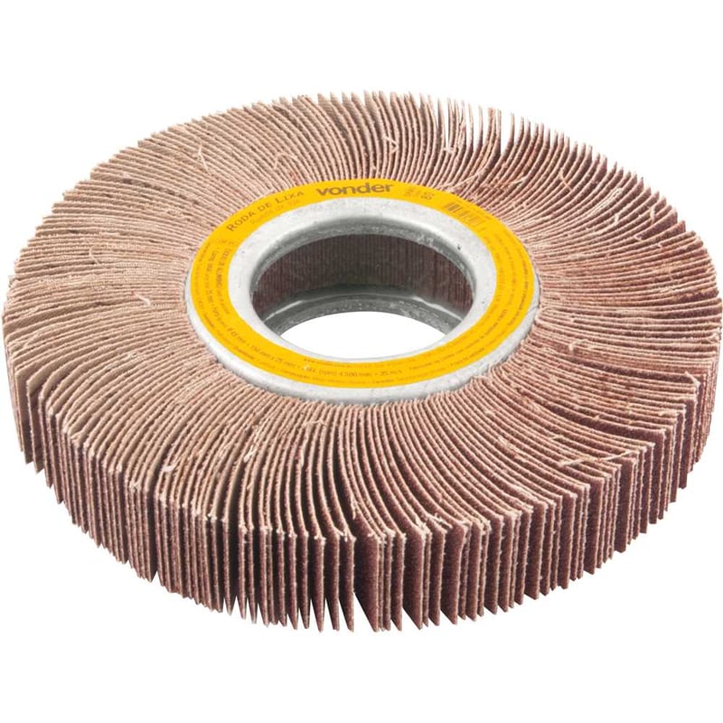 Roda de lixa, 150 mm x 25 mm, sem haste, grão 80