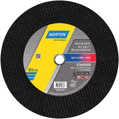 Disco de corte STANDARD, 254 mm x 3,2 mm x 25,4 mm, 66252850815