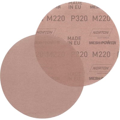 Disco de lixa telado com costado em pluma, 152 mm, grão 320, M220 MESHPOWER