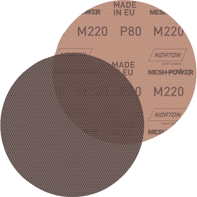 Disco de lixa telado com costado em pluma, 225 mm, grão 80, M220 MESHPOWER