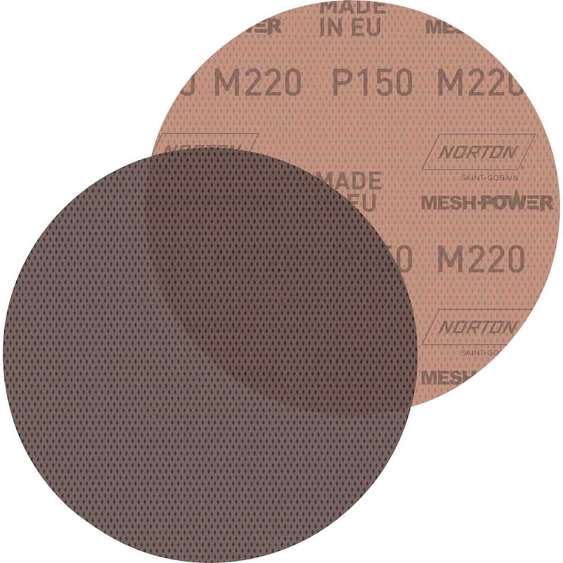 Disco de lixa telado com costado em pluma, 225 mm, grão 150, M220 MESHPOWER
