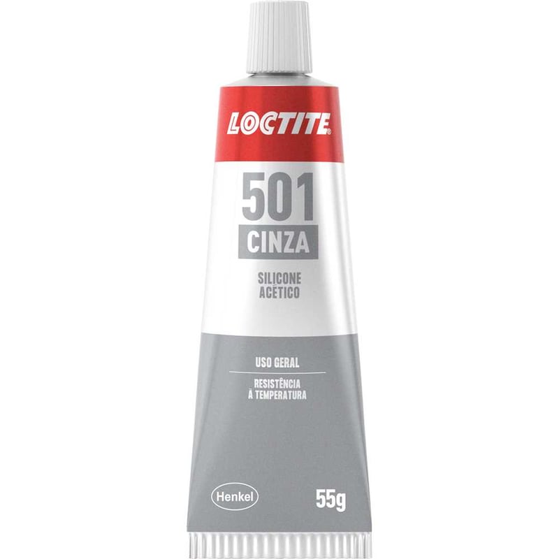 Borracha de silicone Superflex, acético, 501 cinza, 55 g