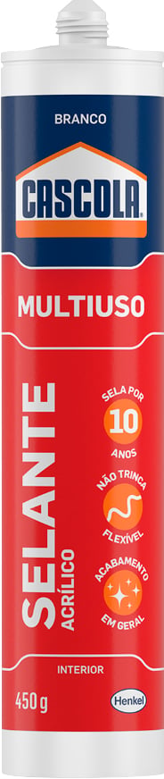 Borracha de silicone, branco, base água, 480 g, CASCOLA / ALBA
