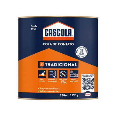 Adesivo de contato cascola sem toluol 195 g