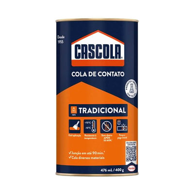 Adesivo de contato cascola sem toluol 400 g