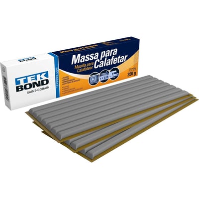 Massa para calafetar cinza, em filetes, 350 g, 17000018646