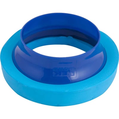 Anel de vedação para vaso sanitário, base de borracha, azul, com guia plástica, 21101000101