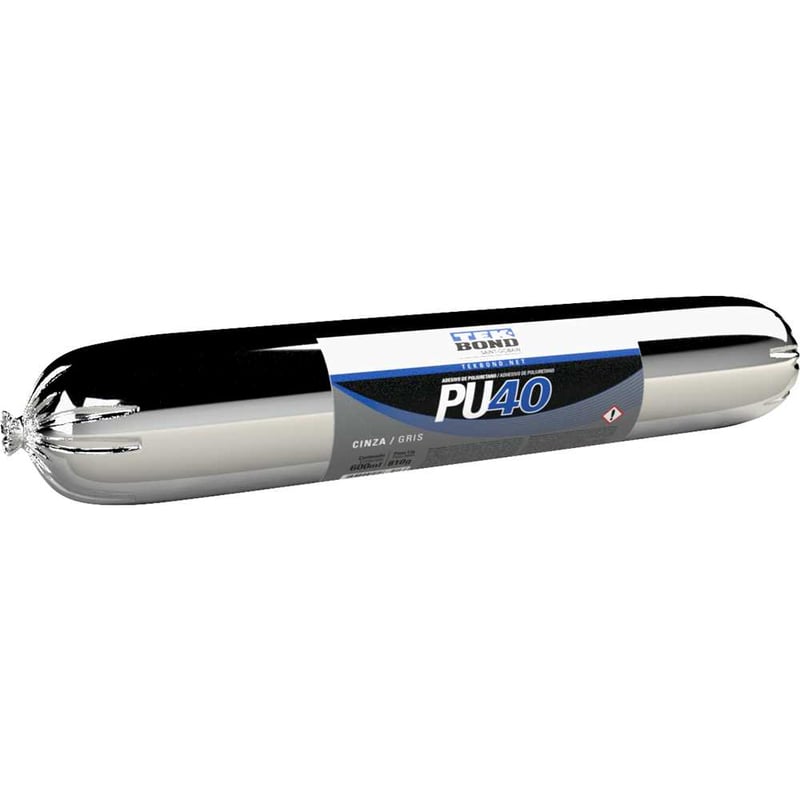 Selante de poliuretano, 600 ml/810 g (sachê), cinza, para juntas de dilatação, PU 40