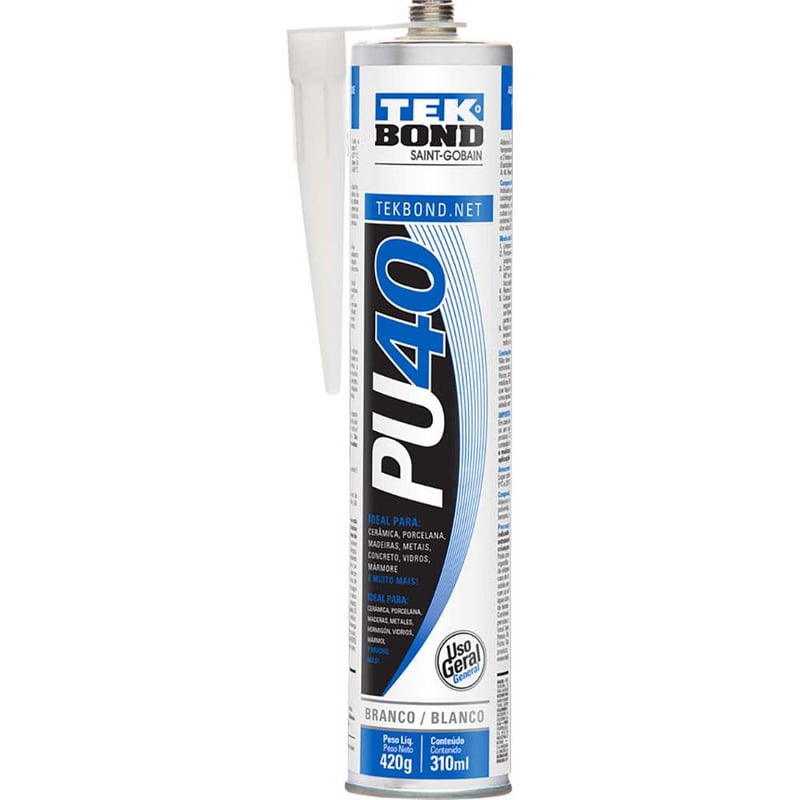 Selante de poliuretano PU40, branco, 310 ml