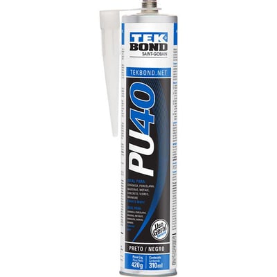 Selante de poliuretano PU40, preto, 310 ml