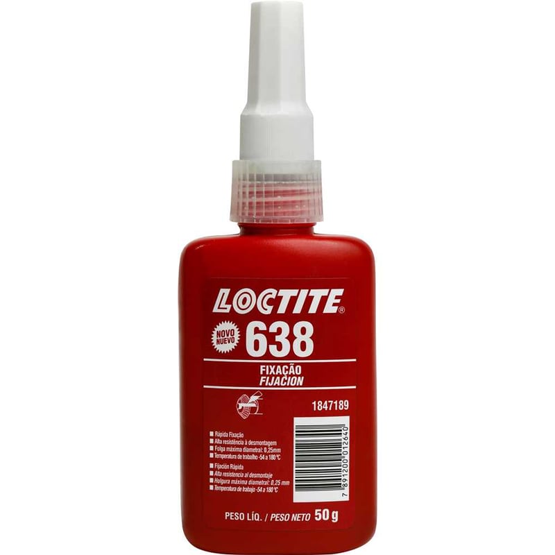 Adesivo anaeróbico para fixação, 638, 50 g, verde 1847189