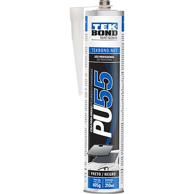Selante de poliuretano, 310 ml/405 g (cartucho), preto, Para-Brisas