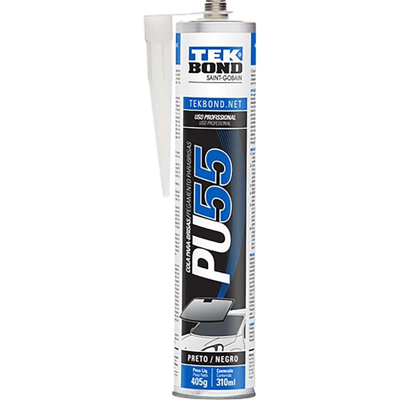 Selante de poliuretano, 310 ml/405 g (cartucho), preto, Para-Brisas