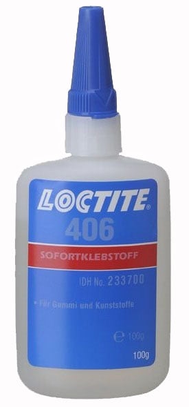 Adesivo instantâneo cianoacrilato, industrial, 406, 100 g