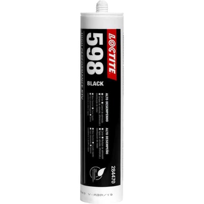 Borracha de silicone, 598 preta, 390 g