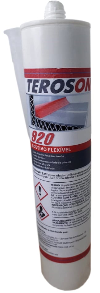 Adesivo de poliuretano monocomponente, 400 g, cinza, MS-920 TEROSON, 2396115